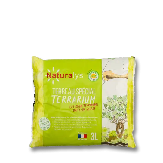 Sac de terreau 3 L "spécial terrarium"