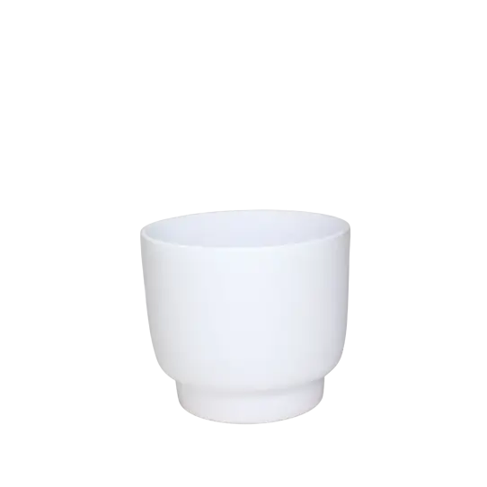 CACHE POT MILAN D12,3 - Blanc brillant