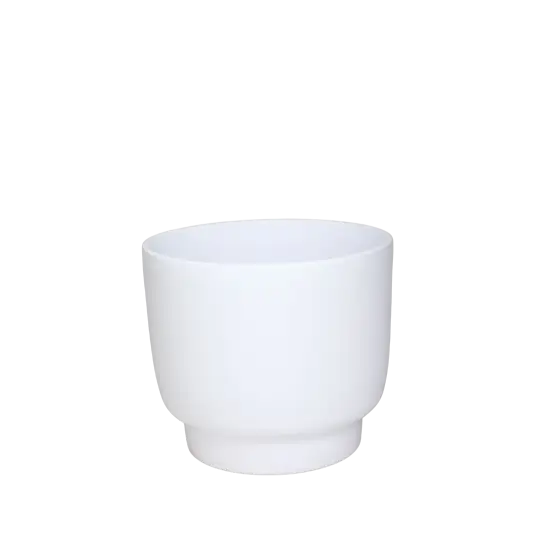 CACHE POT MILAN D15,2 - Blanc brillant