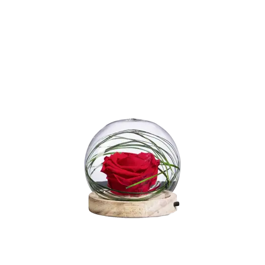 Boule lumineuse rouge
