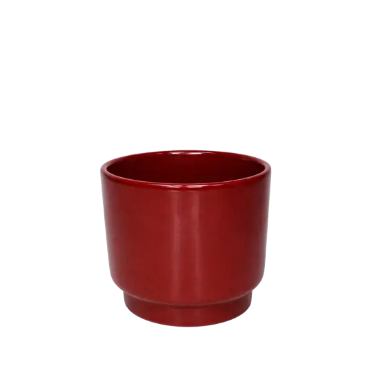 CACHE POT MILAN D15,2 - Rouge