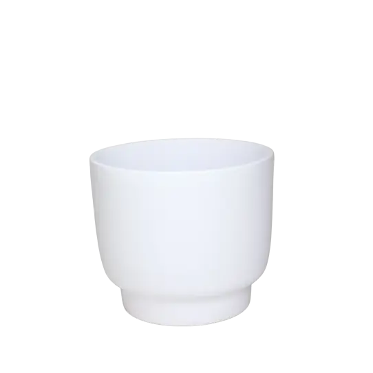 CACHE POT MILAN D20 - Blanc brillant